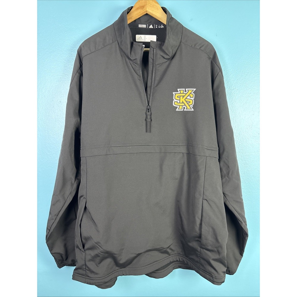 Adidas Kennesaw State University Long Sleeve 1/4 Zip Black Insulated XL Golf